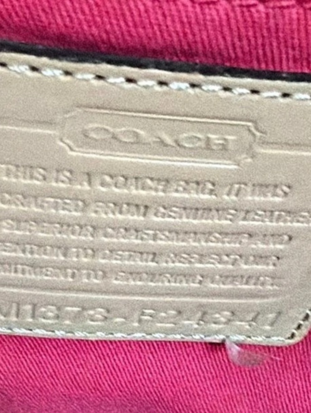 Coach Large Tote Leather - Picture 3 of 3